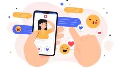 Hookupers illustration of profile conversations
