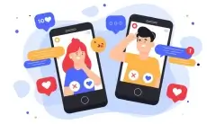 Hookupers illustration of choosing a dating profile